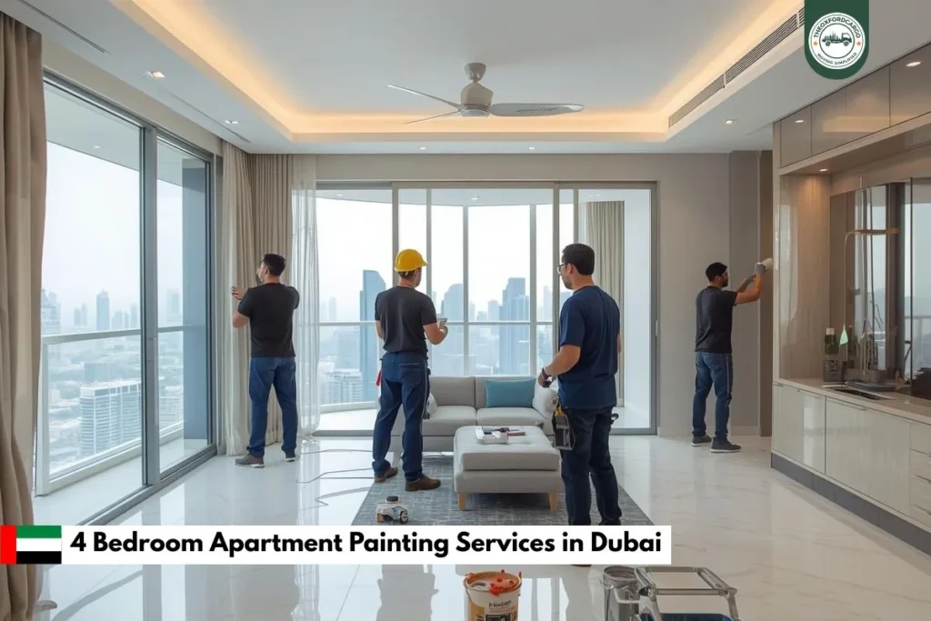 4 Bedroom Apartment Painting Services in Dubai