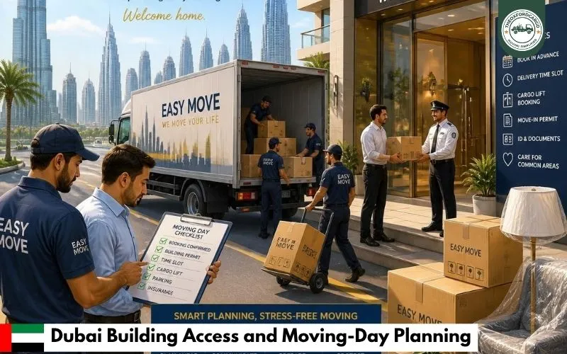 Dubai Building Access and Moving-Day Planning