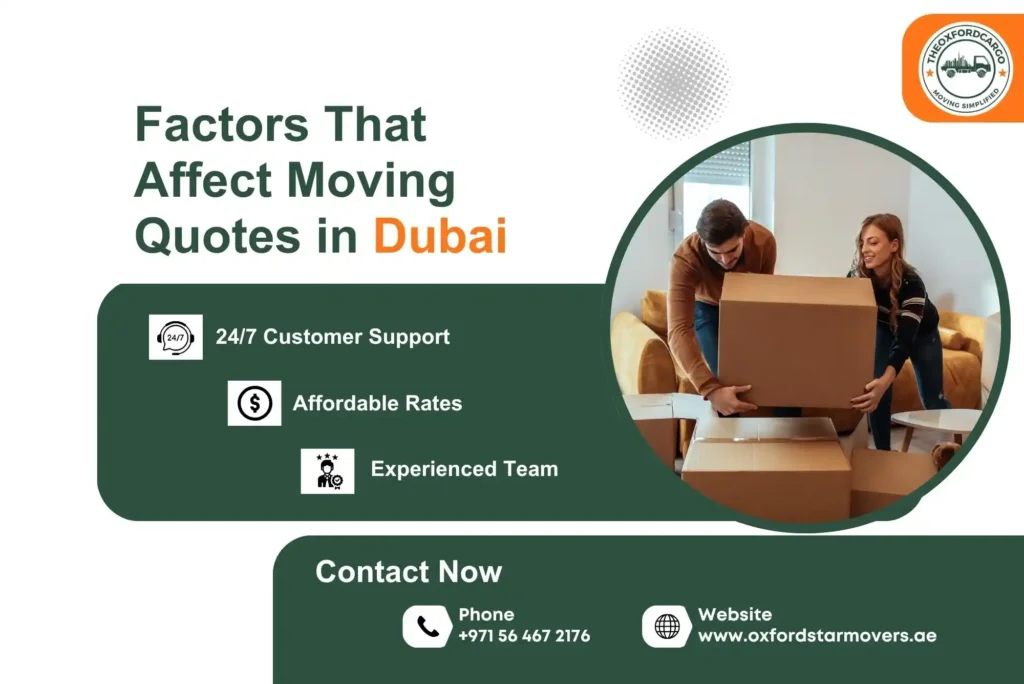 Factors That Affect Moving Quotes in Dubai