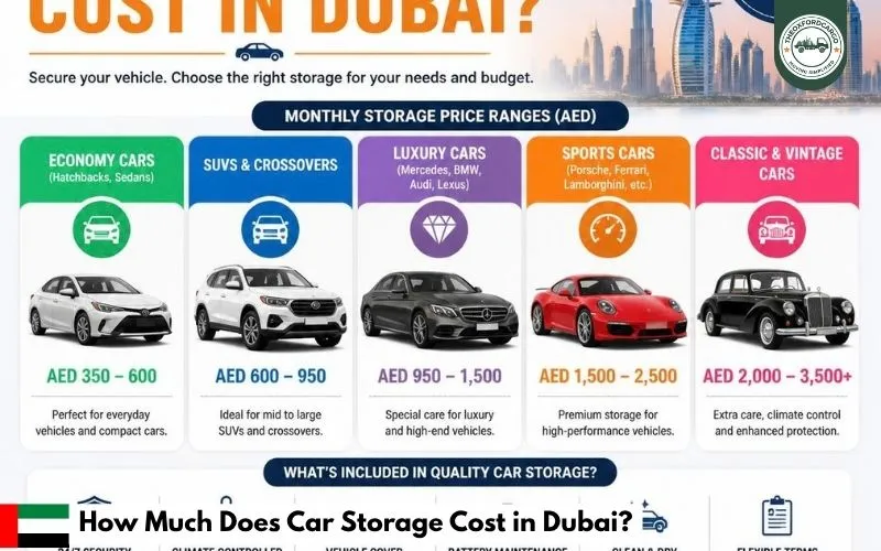 How Much Does Car Storage Cost in Dubai