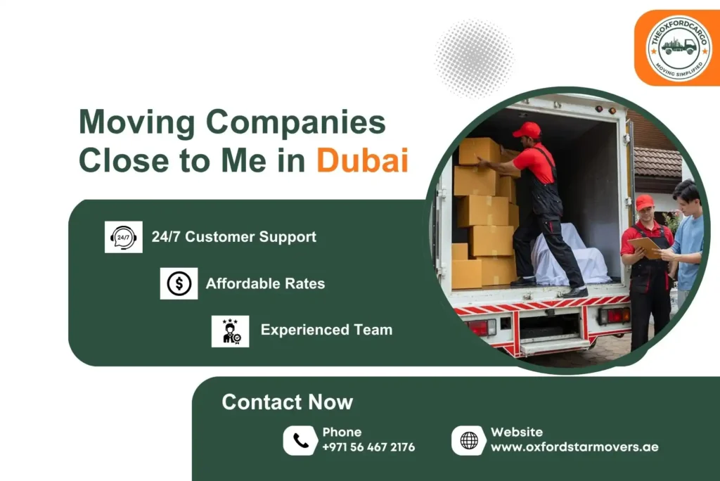 Moving Companies Close to Me in Dubai