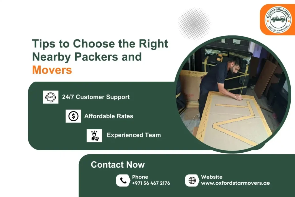 Tips to Choose the Right Nearby Packers and Movers