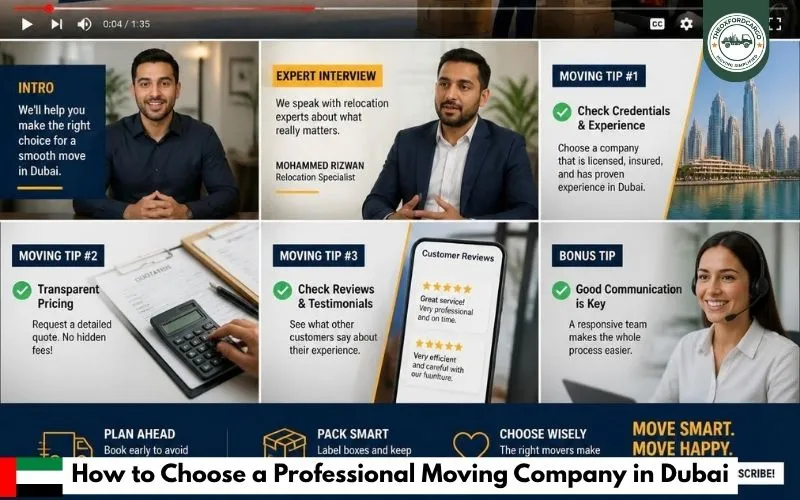 How to Choose a Professional Moving Company in Dubai