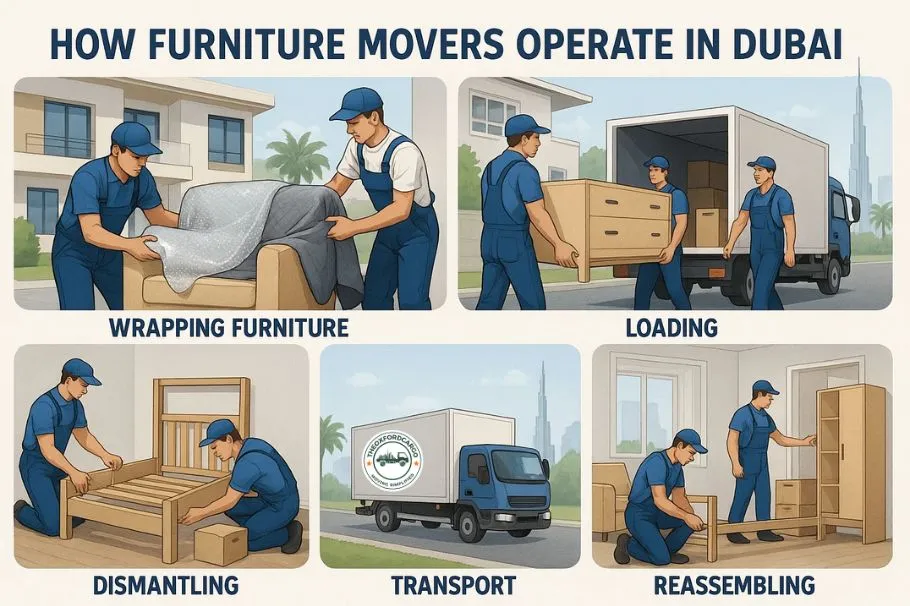 How Furniture Movers Operate in Dubai