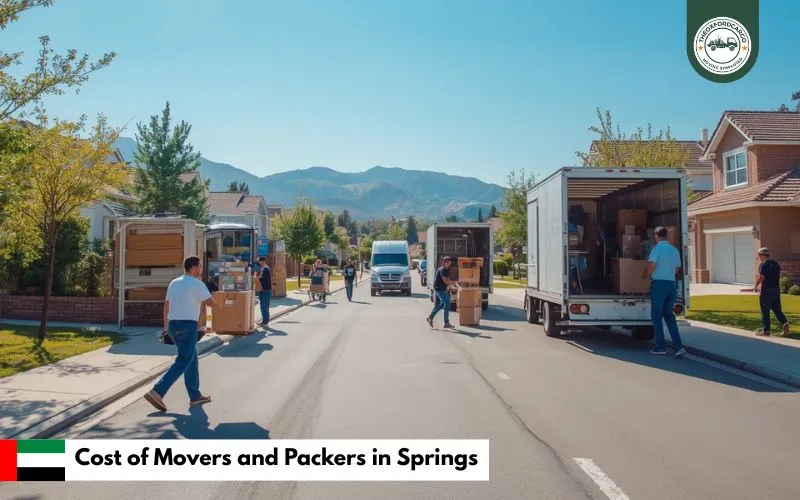 Cost of Movers and Packers in Springs