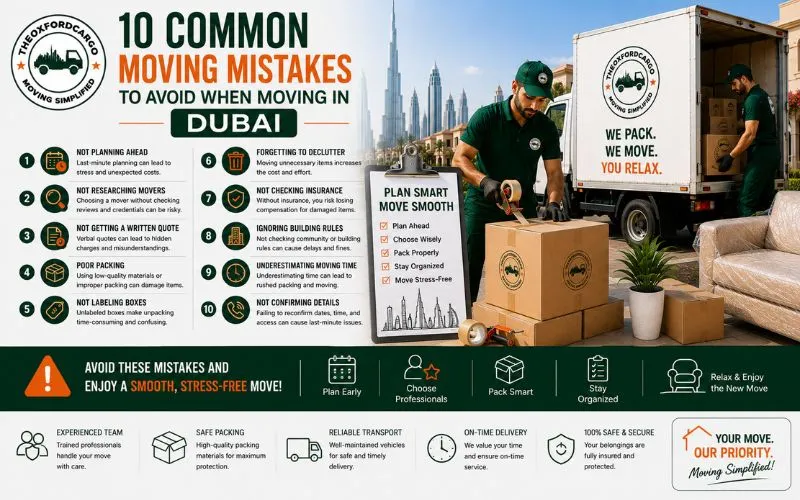 10 Common Moving Mistakes to Avoid When Moving in Dubai