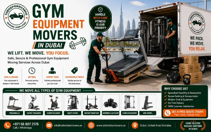 Gym Equipment Movers in Dubai