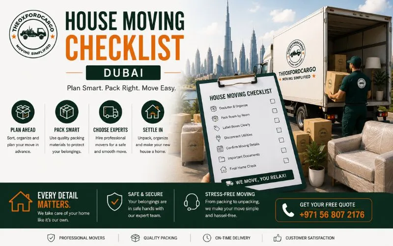 House Moving Checklist Dubai