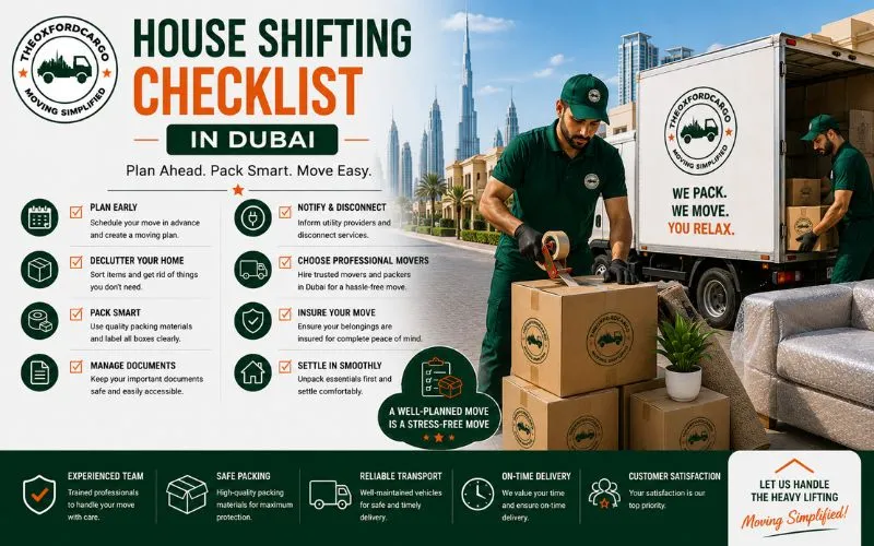 House Shifting Checklist in Dubai