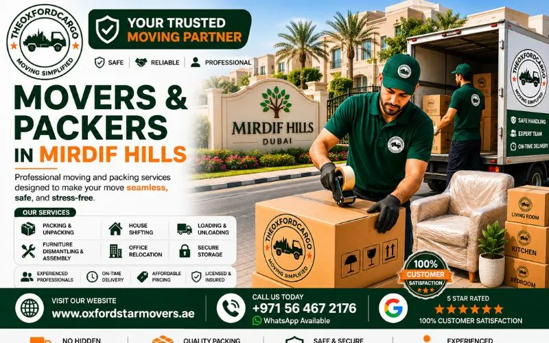 Movers and Packers in Mirdif Hills