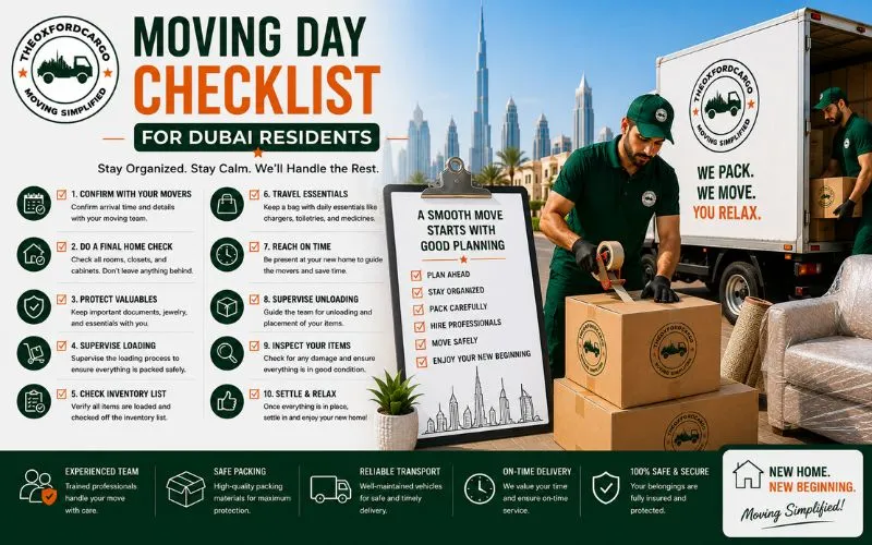 Moving Day Checklist for Dubai Residents