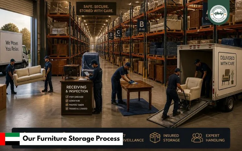 Our Furniture Storage Process