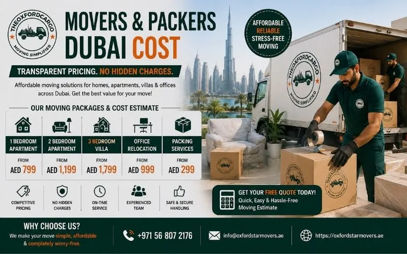 Movers and Packers Dubai Cost