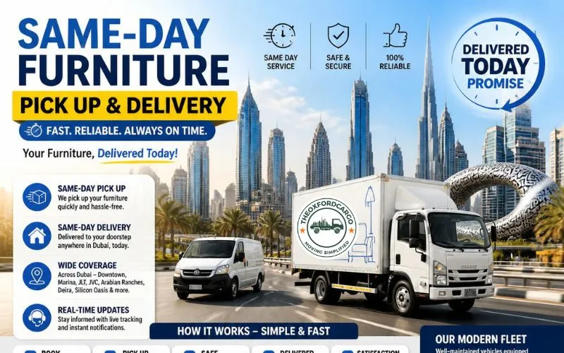 Same-Day Furniture Pick up and Delivery in Dubai