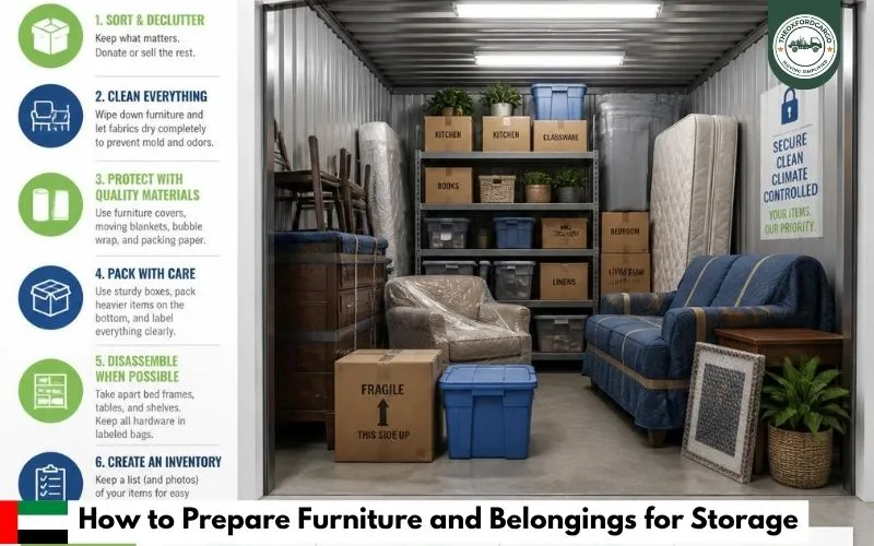 How to Prepare Furniture and Belongings for Storage